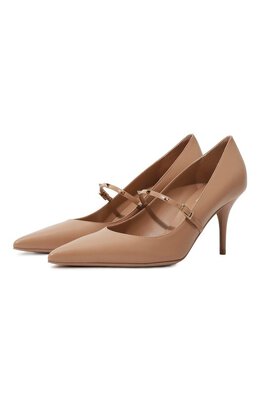 Valentino: Бежевые туфли  Rockstud