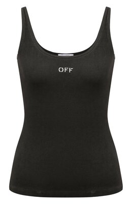 Off-White: Хлопковая майка 