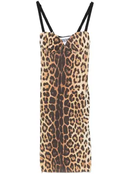Moschino Pre-Owned: Платье с леопардовым принтом 