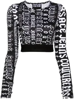 Versace Jeans Couture: Топ кроп-топ 