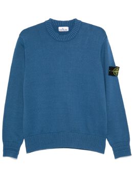 Stone Island: Голубой свитер  Compass