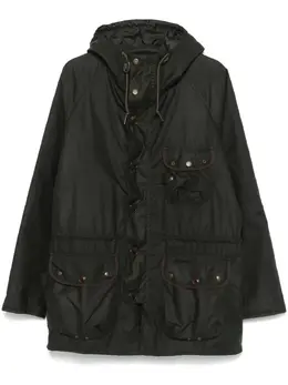 Barbour: Зелёный пуховик 