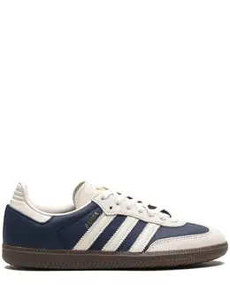 adidas: Синие кроссовки  Samba