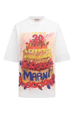 Marni: Хлопковая футболка 