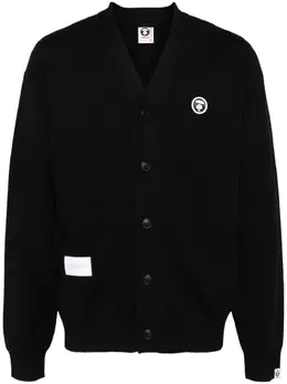 AAPE BY *A BATHING APE®: Чёрный кардиган 