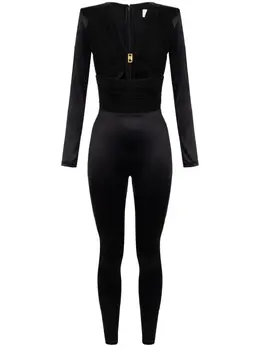 Elisabetta Franchi: Чёрный комбинезон 