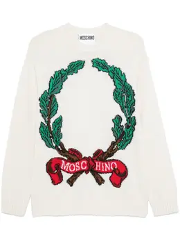 Moschino: Жаккардовый свитер 