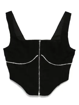 AMIRI: Корсет со стразами 