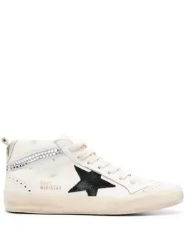 Golden Goose: Белые кроссовки  Mid Star