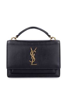 Saint Laurent: Чёрная сумка через плечо  Cassandra