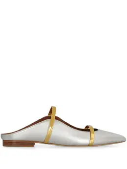 Malone Souliers: Серебристые балетки 
