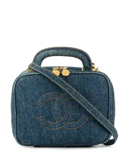 Chanel Pre-Owned: Голубая сумка 