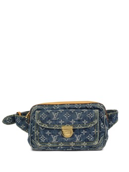 Louis Vuitton Pre-Owned: Голубая поясная сумка 