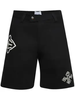 RHUDE: Чёрные шорты 