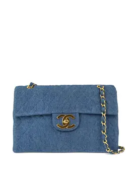 CHANEL Pre-Owned: Голубая сумка 