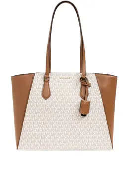 Michael Michael Kors: Белая сумка-шоппер 