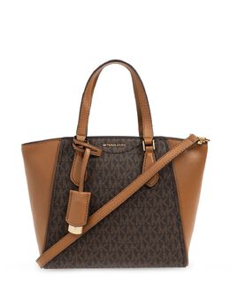 Michael Michael Kors: Коричневая сумка-шоппер 