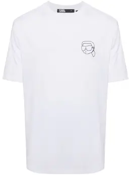 Karl Lagerfeld: Хлопковая футболка  Ikonik Outline