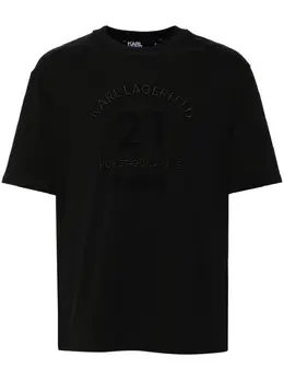 Karl Lagerfeld: Чёрная футболка 