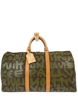 Louis Vuitton Pre-Owned: Коричневая дорожная сумка 