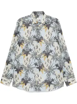ETRO: Рубашка  Foliage с принтом