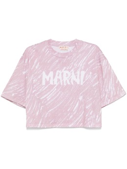 Marni: Розовая футболка 