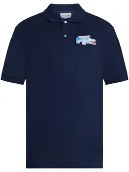 Lacoste: Синее поло 