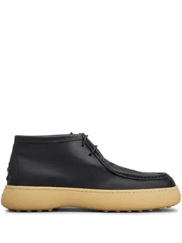 Tod's: Чёрные ботинки  Gommino