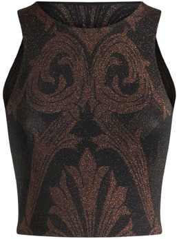 ETRO: Жаккардовая майка 