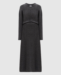 Brunello Cucinelli: Серое платье 
