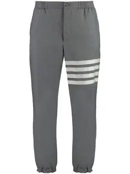 Thom Browne: Брюки  4-Bar из шерсти