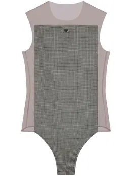 Courrèges: Чёрный боди 