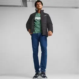 PUMA: Чёрная куртка  Essentials