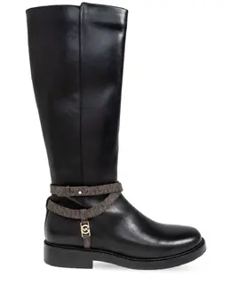 Michael Michael Kors: Чёрные ботинки 