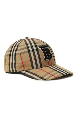 Burberry: Бежевая кепка 