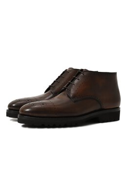 Kiton: Коричневые ботинки 