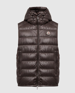Moncler: Коричневый жилет 