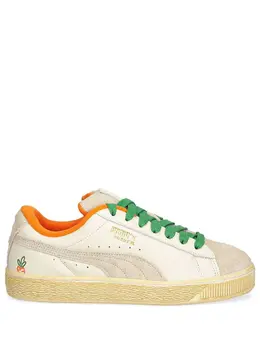 PUMA: Белые кроссовки  Suede