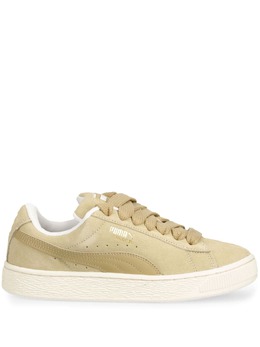 PUMA: Светлые кроссовки  Suede