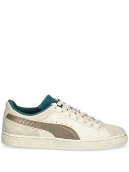 PUMA: Белые кроссовки  Suede