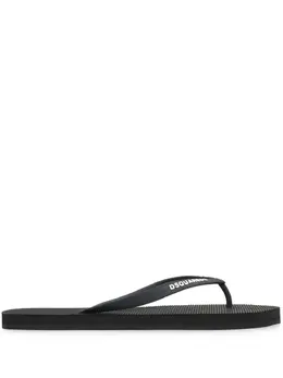 Dsquared2: Чёрные шлёпанцы 
