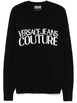 Versace Jeans Couture: Чёрный свитер 
