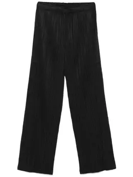 Pleats Please Issey Miyake: Чёрные брюки 