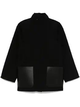 FENDI: Чёрное пальто  FF