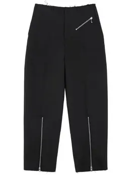 MM6 Maison Margiela: Чёрные брюки 