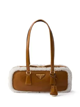 Prada: Коричневая сумка-шоппер 