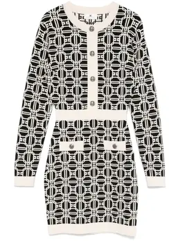 Elisabetta Franchi: Жаккардовое платье 