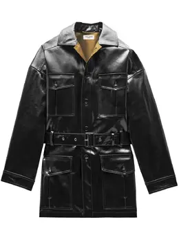 Saint Laurent: Чёрная куртка 