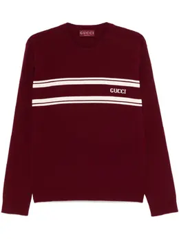 Gucci: Красный свитер 