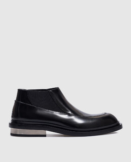 Jil Sander: Чёрные ботинки 